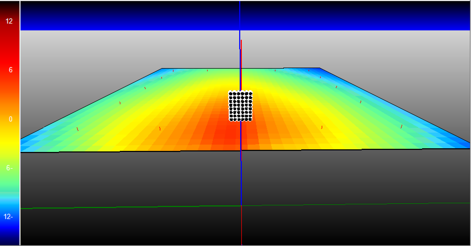 Back view with simple algorithm